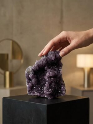 Natural Amethyst Cluster – Celestine No. 02