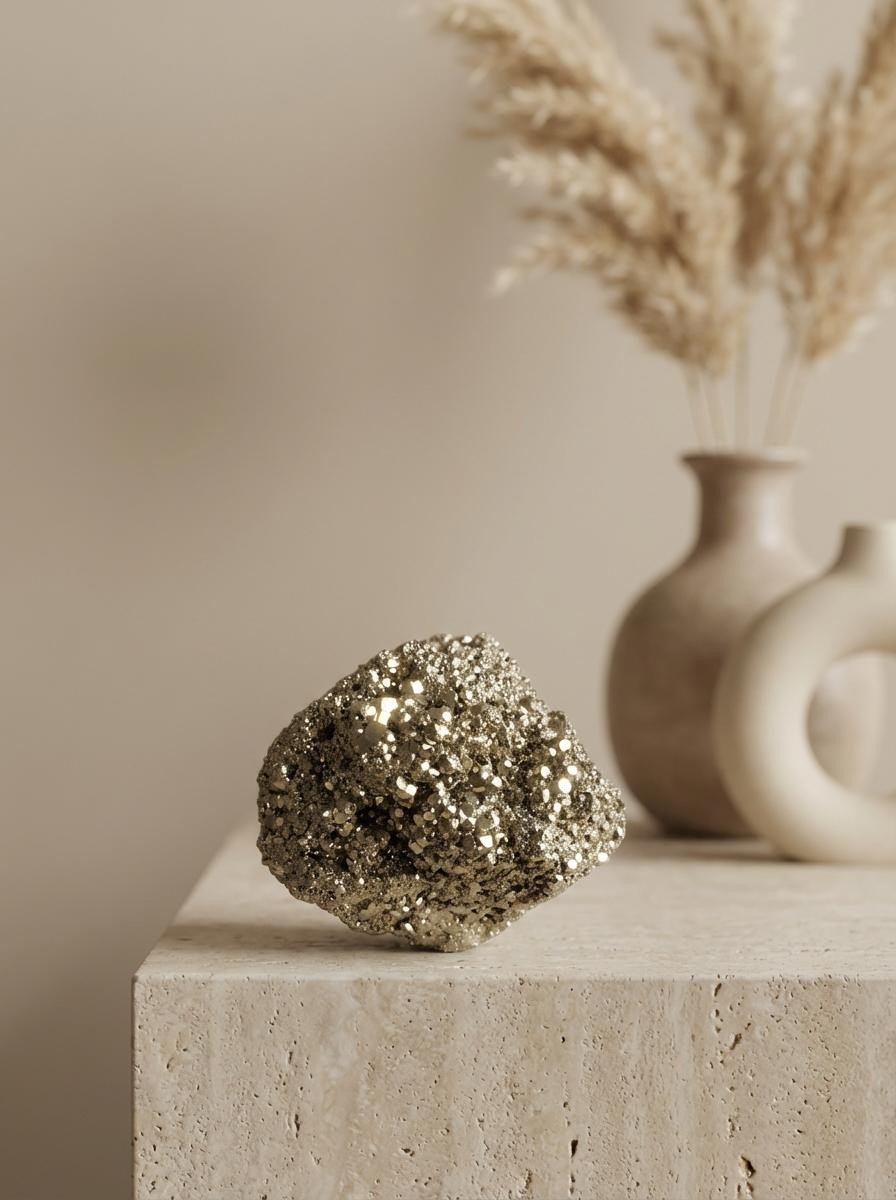 Natural Pyrite Cluster – Opulent Vault No. 01